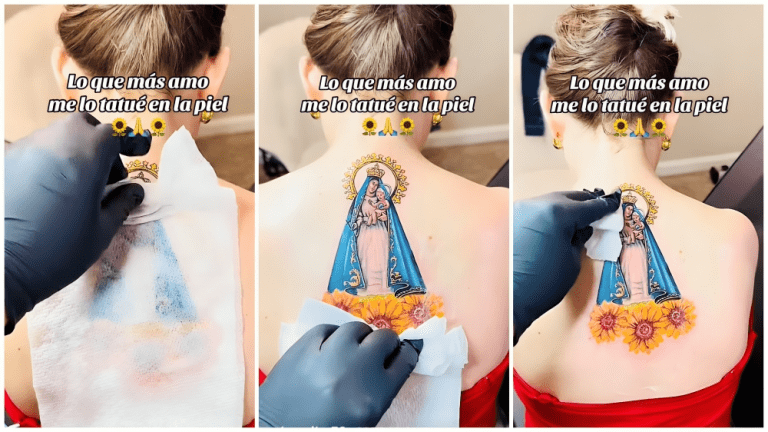 La Virgen en Píxeles: Tatuaje de la Caridad del Cobre Desata Debate Identitario en TikTok Cubano